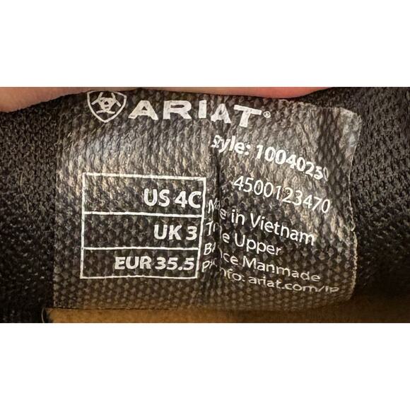 Ariat Kids Hilo Slip On Shoes Size 4C Washed Black Style 10040250 - Picture 13 of 13